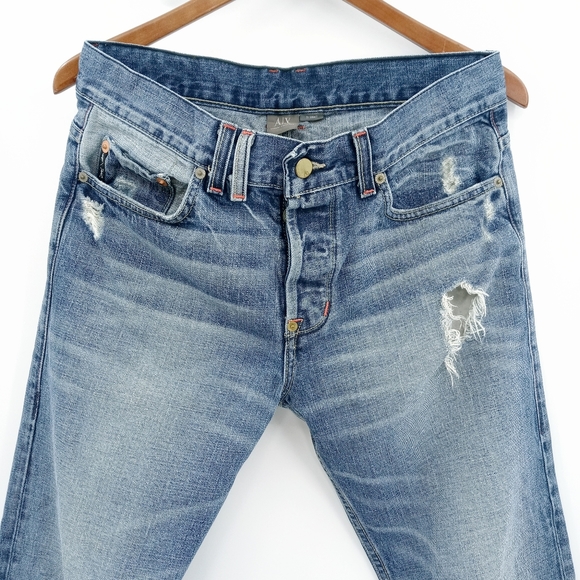 Armani Exchange 31 Short Embroidered Pocket Jean - Picture 3 of 14